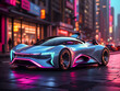 © ARIF - Neon Horizon Cruiser: Futuristic Wonder Car