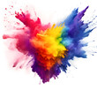 © Davy - colorful powder heart shaped explosion