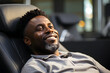 handsome black man client patient at a dental clinic. cleaning and repairing teeth at a dentist doctor. laying on the orthodontic dental chair. Casual. Featured social image