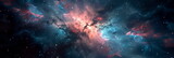 Fototapeta Kosmos - Magic color galaxy. Infinite universe and starry night.