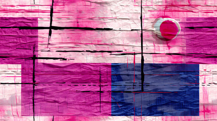 Wall Mural - abstract motley bright wave colorful glitches of painted design background image