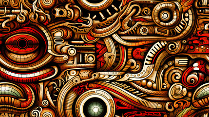 Wall Mural - abstract motley bright wave colorful glitches of painted design background image