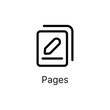 simple pages icon for pagination and tables data applications
