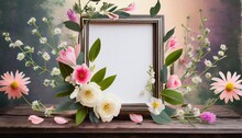 Frame With Flowers