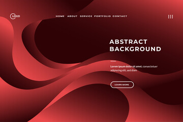 Wall Mural - Sophisticated Red 3D Web Abstract Background, Elevate Your Online Presence with a Minimalist and Cutting Edge Design