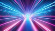 blue and pink speed light abstract background sci fi tunnel backdrop