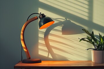 Aufkleber - Stylish modern desk lamp.