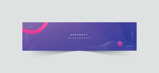 Wall Mural - Linkedin abstract banner template, creative linkedin banner