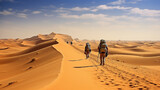 Fototapeta  - camel in the desert