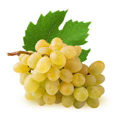 Wall Mural - Ripe bunch grape with leaf