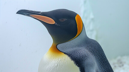 Sticker - penguin on the beach