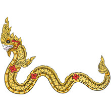 Gold Dragon,Thai Art