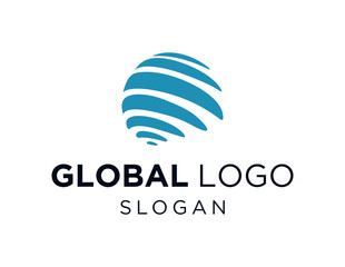 Poster - The logo design is about Global and was created using the Corel Draw 2018 application with a white background.