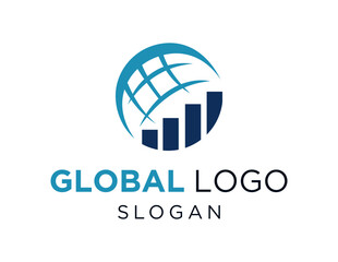 Poster - The logo design is about Global and was created using the Corel Draw 2018 application with a white background.