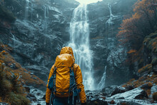 A Walk Near The Waterfall