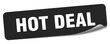hot deal sticker. hot deal label