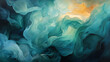 Teal and Green Nebulous Blurs: Create diffused, nebulous shapes by blending teal and green colors in blurred and softened edges background