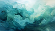 Teal and Green Nebulous Blurs: Create diffused, nebulous shapes by blending teal and green colors in blurred and softened edges. 