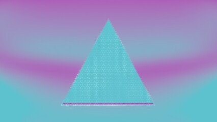 Poster - This holographic sphere is a perfect representation of futuristic and digital art concepts, ideal for themes related to virtual reality, advanced technology, 3D design, and abstract art...