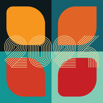 Vector Design Pattern Backgrounds With Retro Colors