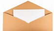 © Kendrick - kraft paper envelope with white blank card isolated transparent png