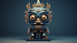 © SP - Metallic 3D Totem illustration