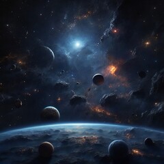 planet in space