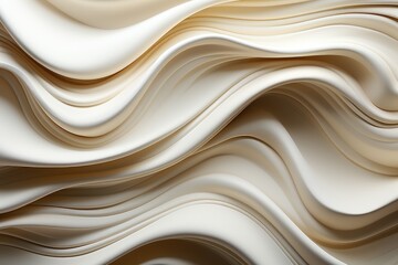 Poster - A mesmerizing fusion of delicate ivory waves and a vibrant burst of yellow, this abstract fabric embodies a sense of fluidity and energy, evoking a feeling of modern elegance