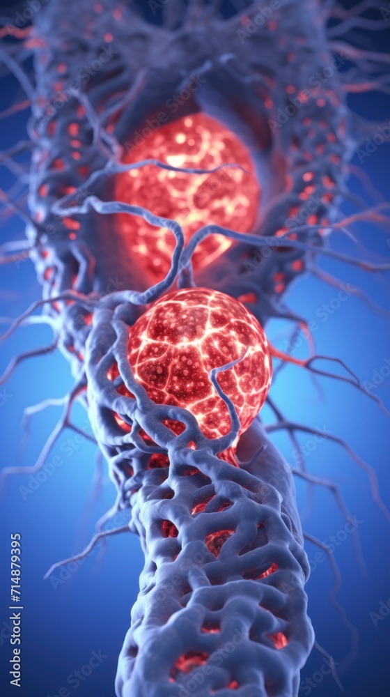 Abdominal Aortic Aneurysm Diagnosis - Close-up view of the diseased ...