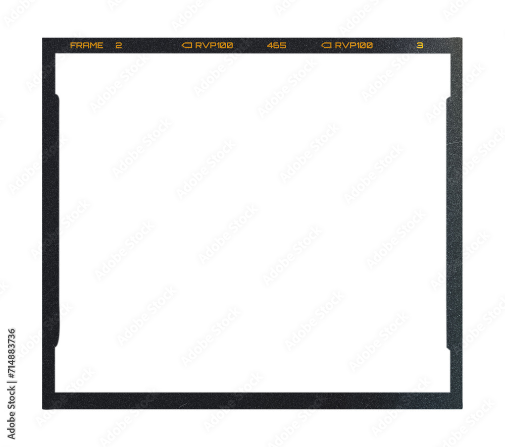 Camera transparent film strip mockup, isolated on white background ...