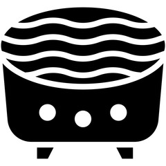 Sticker - Jacuzzi vector icon illustration of Spa iconset.