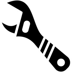 Canvas Print - Wrench vector icon illustration of Tools iconset.