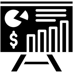 Poster - Budget Presentation vector icon illustration of Finance and Money iconset.