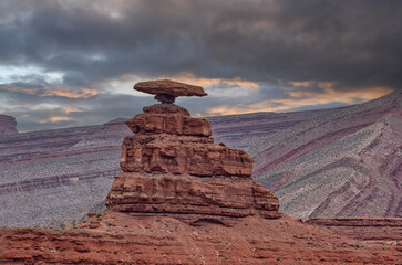 Wall Mural - the mexican hat rock , utah. usa