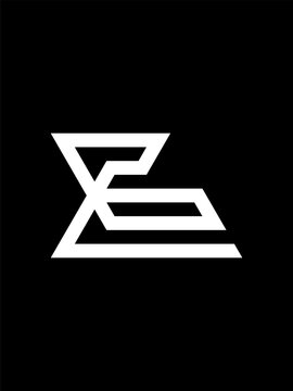 E monogram logo template
