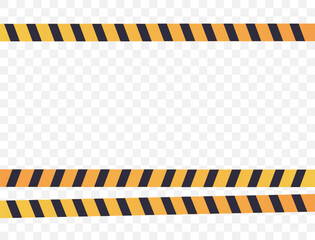 Police danger line caution yellow tape attention concept. Vector graphic design illustration