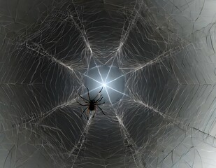 spider and web