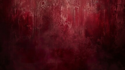 Wall Mural - dark red abstract background in cyclorama style in misty atmosphere. opulent setting of extra depth 