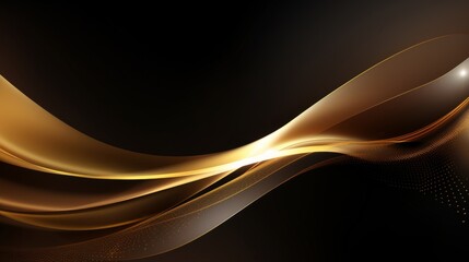 Poster - Financial analysts analyzing stock market data on golden luxury background