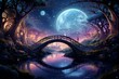 © Sidewaypics - Whimsical starlight bridges in Fantasy - Generative AI