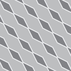 Poster - abstract modern grey diagonal rhombus pattern.
