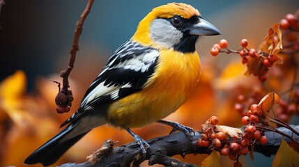 Wall Mural - Bird Nature Beak Animal Wild Beautiful Forest Wildlife Branch Garden Background