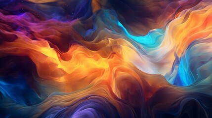 Poster - Digital abstract background technology used Ai Generative