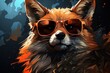 fox in sunglasses