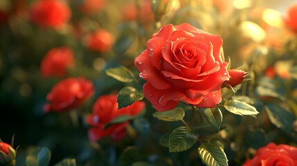 red rose macro flower photography