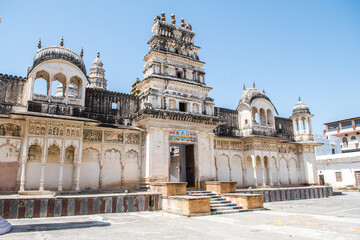 Sticker - views of pushkar mandir temple, india