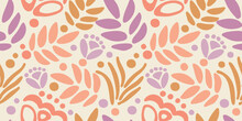 Abstract Floral Seamless Pattern.Vector Illustration.