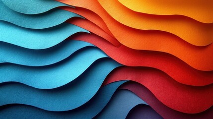 Wall Mural -  a close up of a multicolored background with wavy lines in the center of the image and a red, orange, blue, yellow, green, orange, and purple, and blue wave pattern in the middle of the middle.