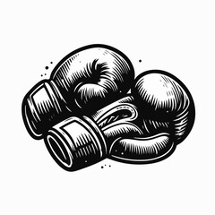 Wall Mural - boxing gloves logo