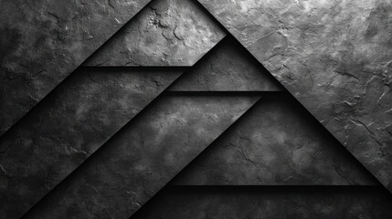 Sticker -  a black and white photo of a wall with a triangle on the left side of the image and a black and white photo of a triangle on the right side of the wall.